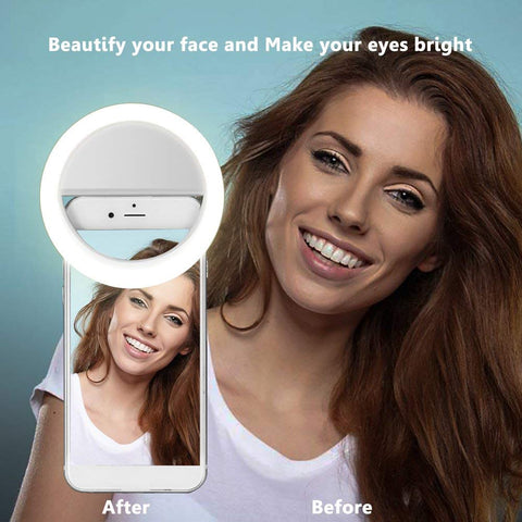 Image of USB Selfie Portable Led Ring Light for iPhone