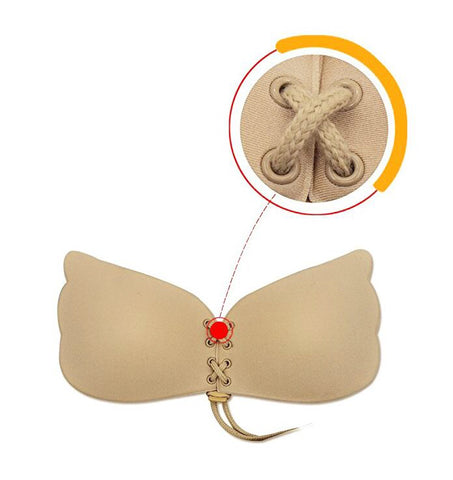 Image of Strapless Drawstrings Push Up Bra