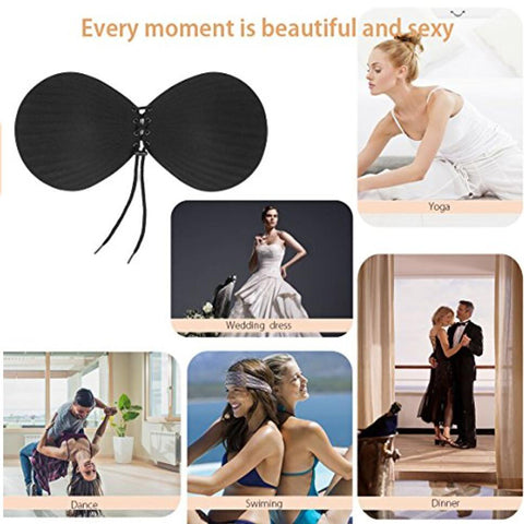 Image of Strapless Drawstrings Push Up Bra