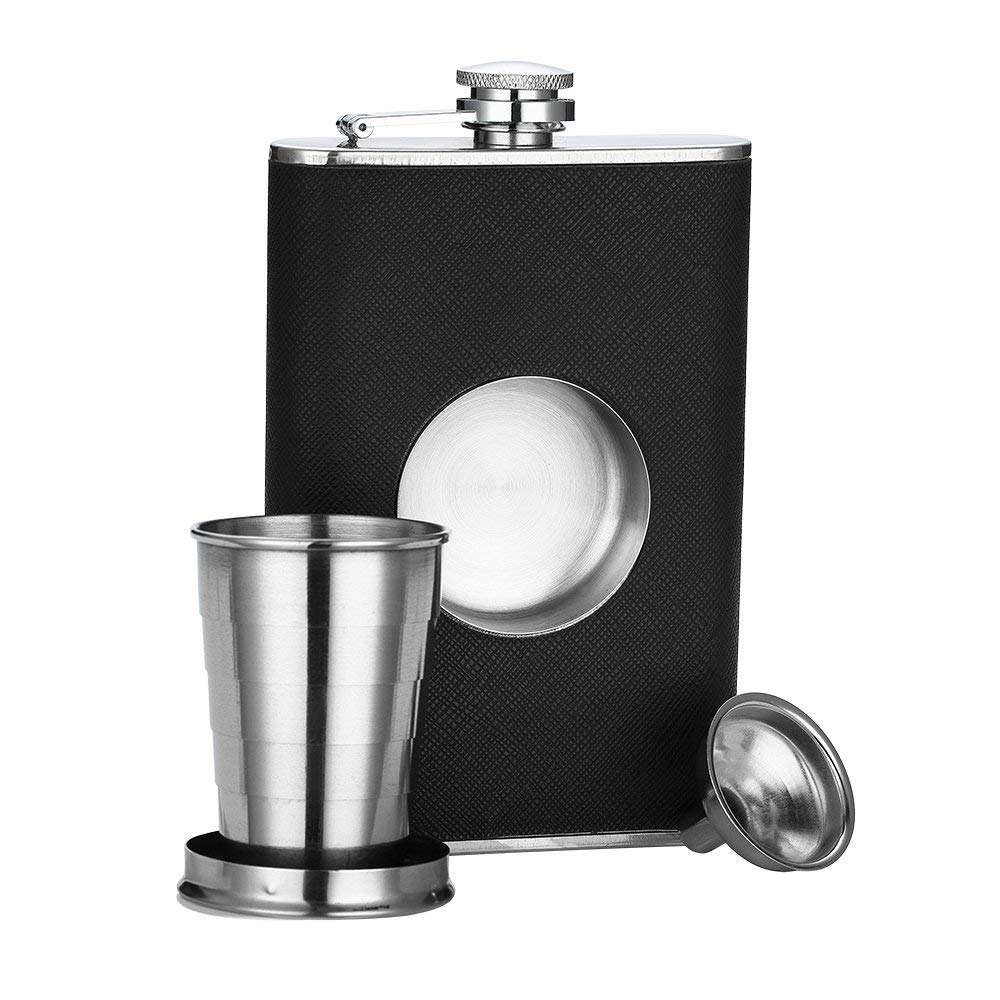 Stainless Steel Flask With Shot Glass