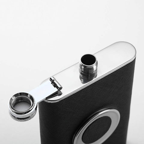 Image of Stainless Steel Flask With Shot Glass