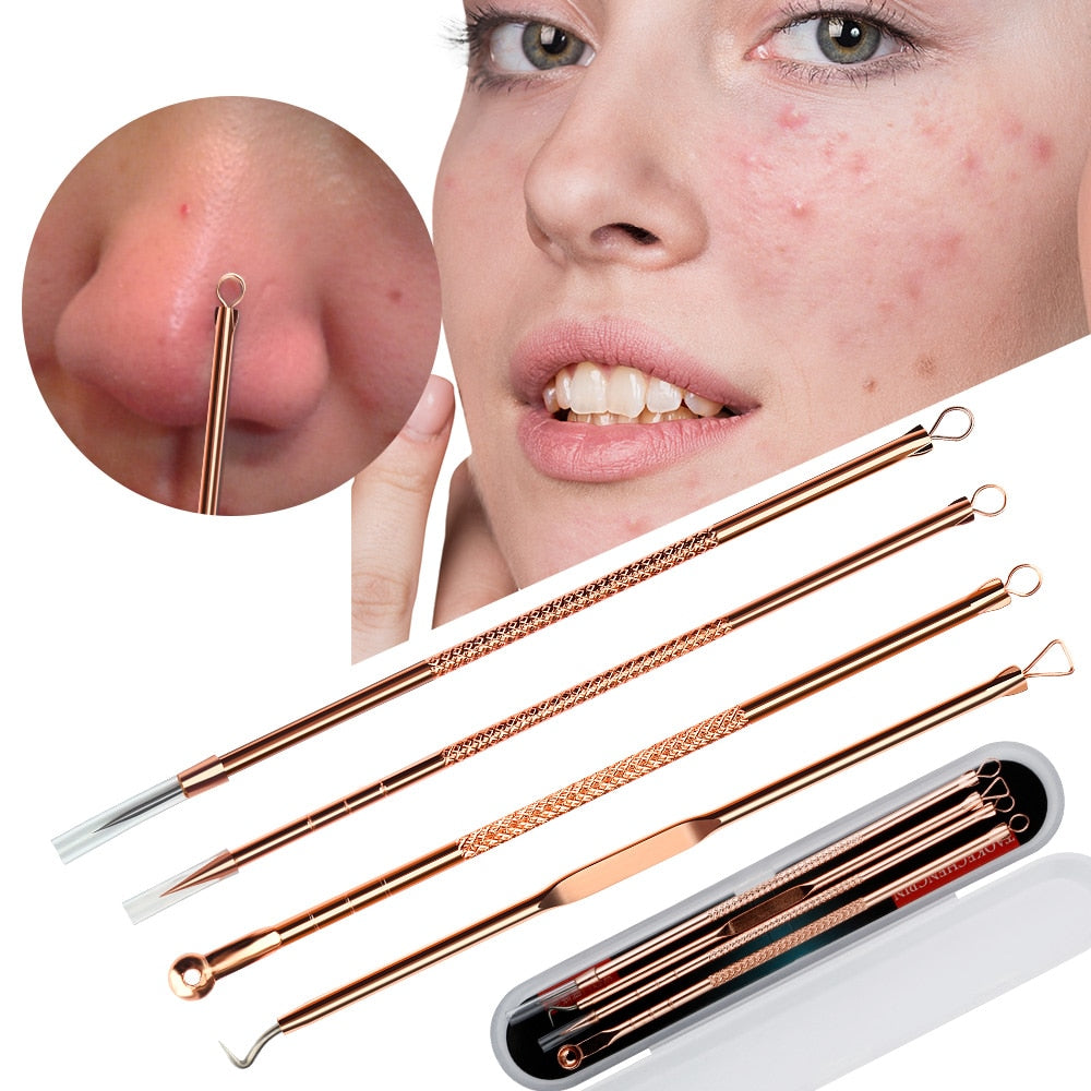 4pcs/set Blackhead Pimple Belmish Remover Tool